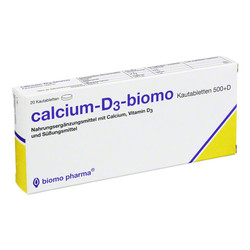 CALCIUM-D3-biomo Kautabletten 500+D