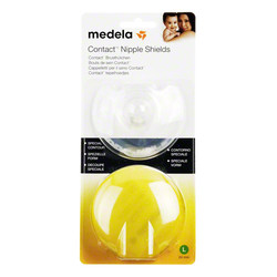 MEDELA Brusthtchen Contact L m.Aufbw.Box