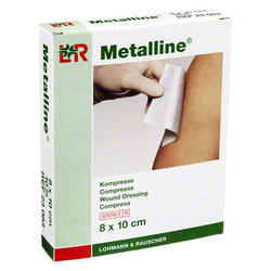 METALLINE Kompressen 8x10 cm steril