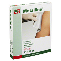 METALLINE Kompressen 10x12 cm steril