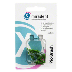 MIRADENT Interd.Pic-Brush Ersatzb.medium grn