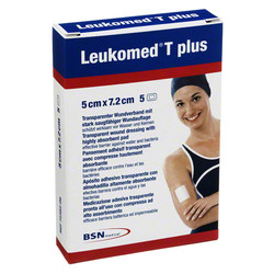 LEUKOMED transp.plus sterile Pflaster 5x7,2 cm