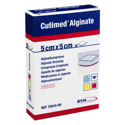 CUTIMED Alginate Alginatkompressen 5x5 cm