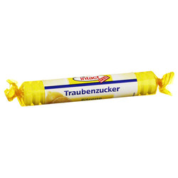 INTACT Traubenzucker Rolle Zitrone