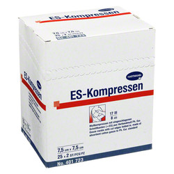 ES-KOMPRESSEN steril 7,5x7,5 cm 8fach