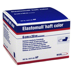 ELASTOMULL haft color 6 cmx20 m Fixierb.blau