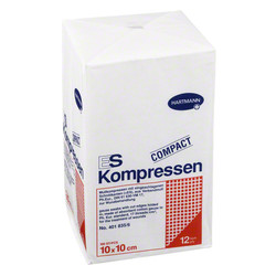 ES-KOMPRESSEN unsteril 10x10 cm 12fach