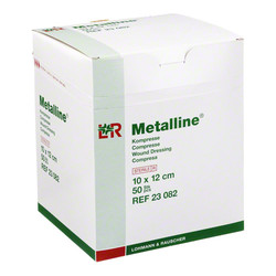 METALLINE Kompressen 10x12 cm steril