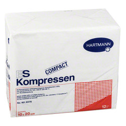 ES-KOMPRESSEN unsteril 10x20 cm 12fach