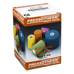 PRESSOTHERM Kohsive Bandage 8 cmx4 m rot