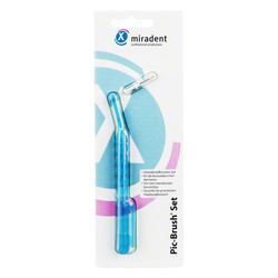 MIRADENT Interd.Pic-Brush Set 1Halt+1B.tran.blau