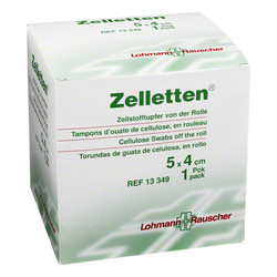 ZELLETTEN Tupfer 4x5 cm unsteril Rolle