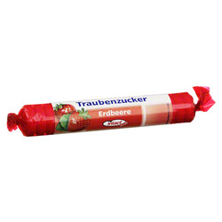 INTACT Traubenzucker Rolle Erdbeere