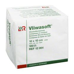 VLIWASOFT Vlieskompressen unsteril 10x10 cm 4l.