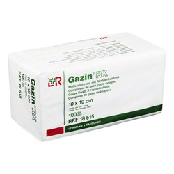 GAZIN Mullkomp.10x10 cm unsteril 16fach RK