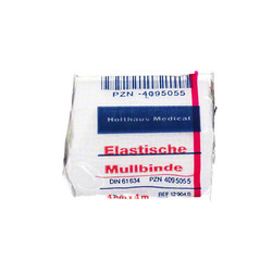 MULLBINDEN elastisch 4 cmx4 m