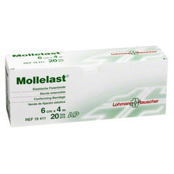 MOLLELAST Binden 6 cmx4 m wei