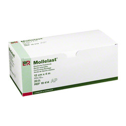 MOLLELAST Binden 12 cmx4 m wei