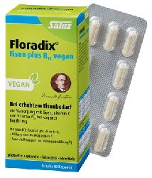 FLORADIX Eisen plus B12 vegan Kapseln