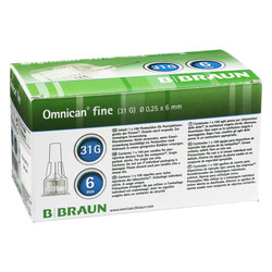 OMNICAN fine Pen Kanle 31 G 0,25x6 mm