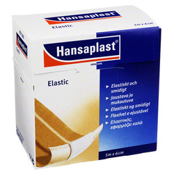 HANSAPLAST Elastic Pflaster 6 cmx5 m