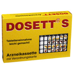 DOSETT S Arzneikassette blau