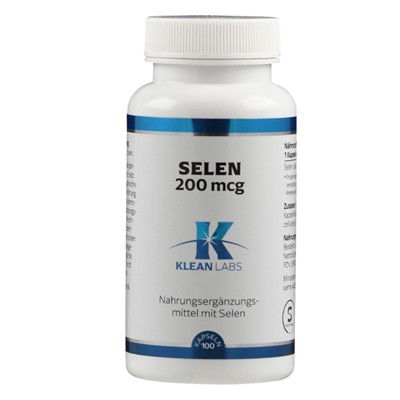 SELEN 200 g KLEAN LABS Kapseln
