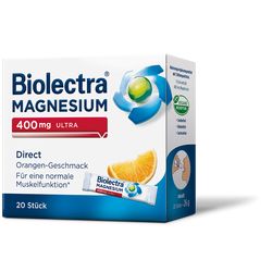 BIOLECTRA Magnesium 400 mg ultra Direct Orange