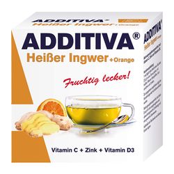 ADDITIVA hei�er Ingwer+Orange Pulver Sachets