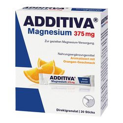 ADDITIVA Magnesium 375 mg Sticks Orange