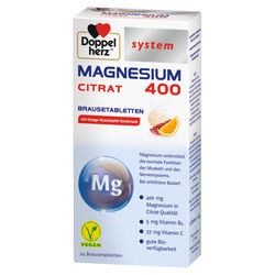 DOPPELHERZ Magnesium 400 Citrat system Brausetabl.