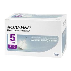 ACCU FINE sterile Nadeln f.Insulinpens 5 mm 31 G
