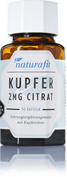 NATURAFIT Kupfer 2 mg Citrat Kapseln