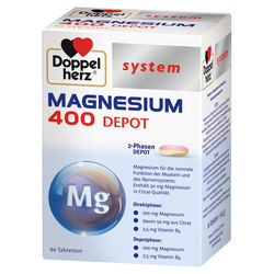 DOPPELHERZ Magnesium 400 Depot system Tabletten