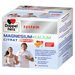 DOPPELHERZ Magnesium+Kalium Citrat system Granulat