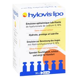 HYLOVIS lipo Augentropfen Einzeldosispipetten