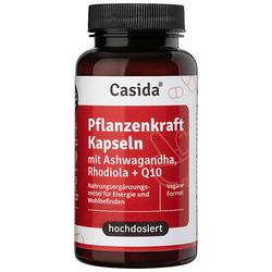 ASHWAGANDHA+RHODIOLA+Q10 Pflanzenkraft Kapseln