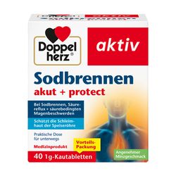 DOPPELHERZ Sodbrennen akut+protect Kautabletten