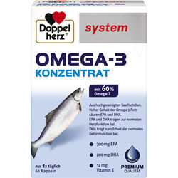 DOPPELHERZ Omega-3 Konzentrat system Kapseln