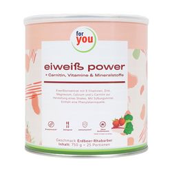 FOR YOU eiwei� power Erdbeere Pulver