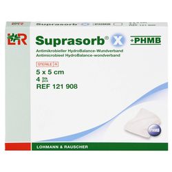 SUPRASORB X+PHMB HydroBalance Wundverb.5x5 cm