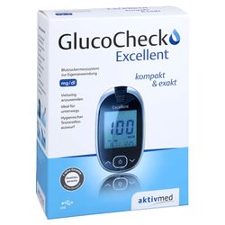 GLUCOCHECK Excellent Blutzuckermessger.Set mg/dl