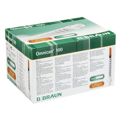 OMNICAN Insulinspr.1 ml U100 m.Kan.0,30x12 mm ein.