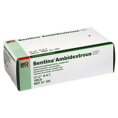SENTINA Ambidextrous Unters.Hands.puderfr.Gr.S