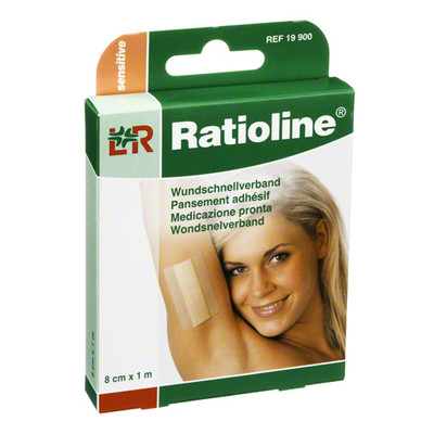 RATIOLINE sensitive Wundschnellverband 8 cmx1 m