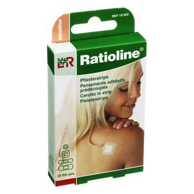 RATIOLINE sensitive Pflasterstrips in 4 Gren