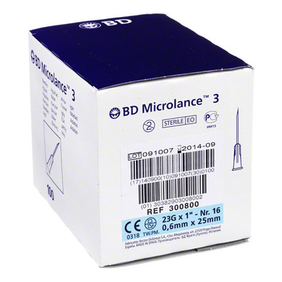 BD MICROLANCE Kan�le 23 G 1 0,6x25 mm