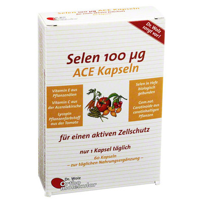 SELEN ACE 100 µg 60 Tage Kapseln