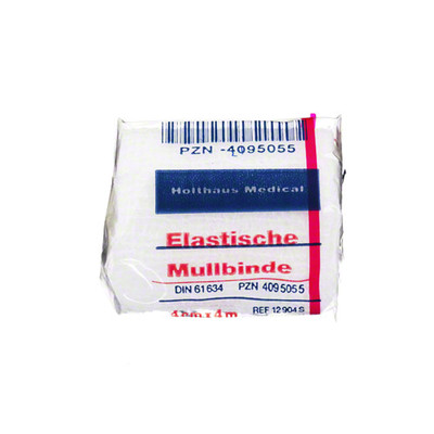 MULLBINDEN elastisch 4 cmx4 m