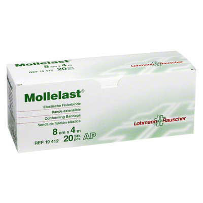 MOLLELAST Binden 8 cmx4 m wei